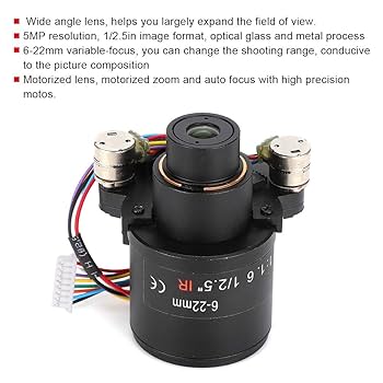 Amazon.com : 6-22mm Motorized Zoom Lens, 5MP Camera Lens